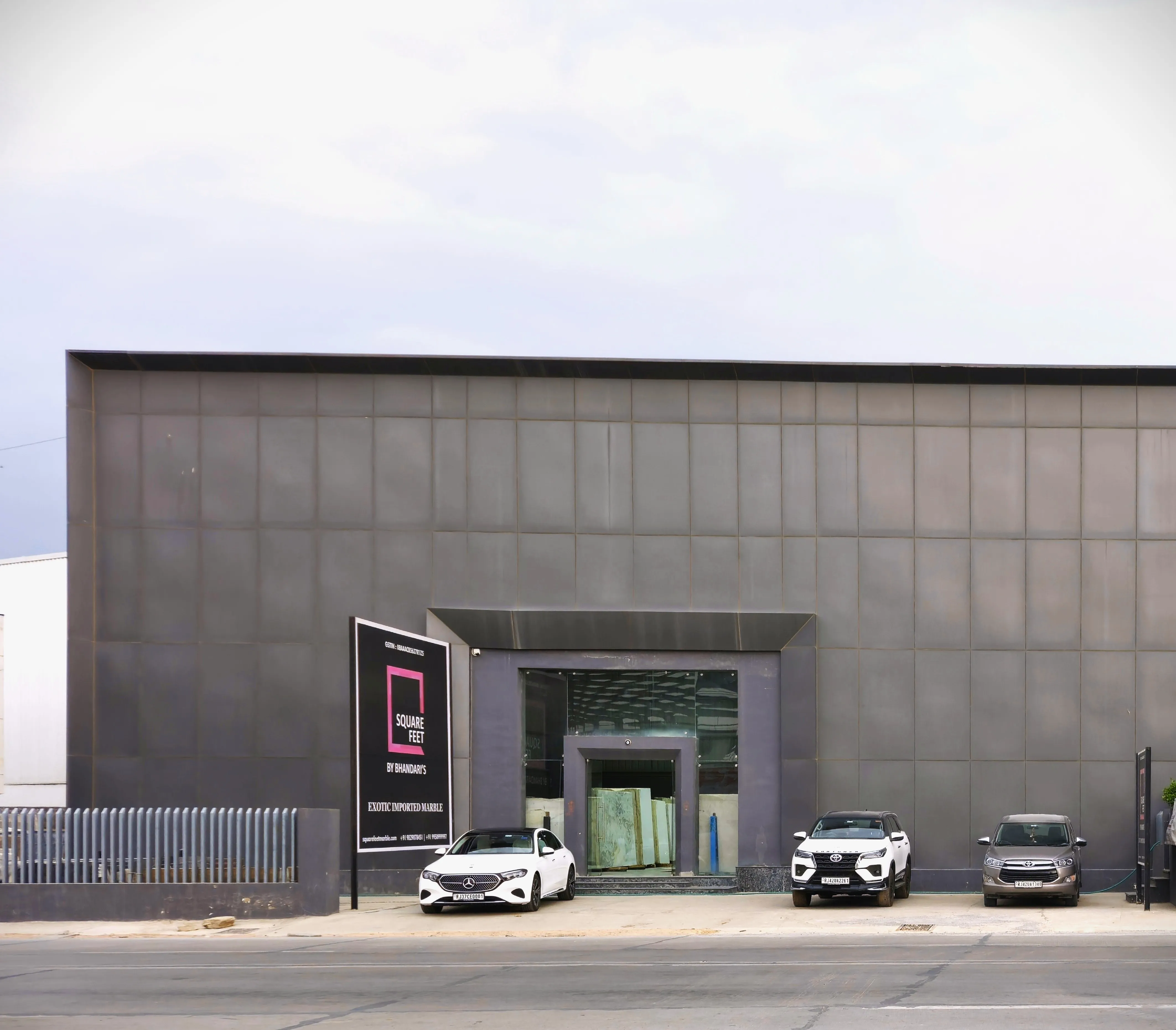 Imported marble stockyard in Kishangarh