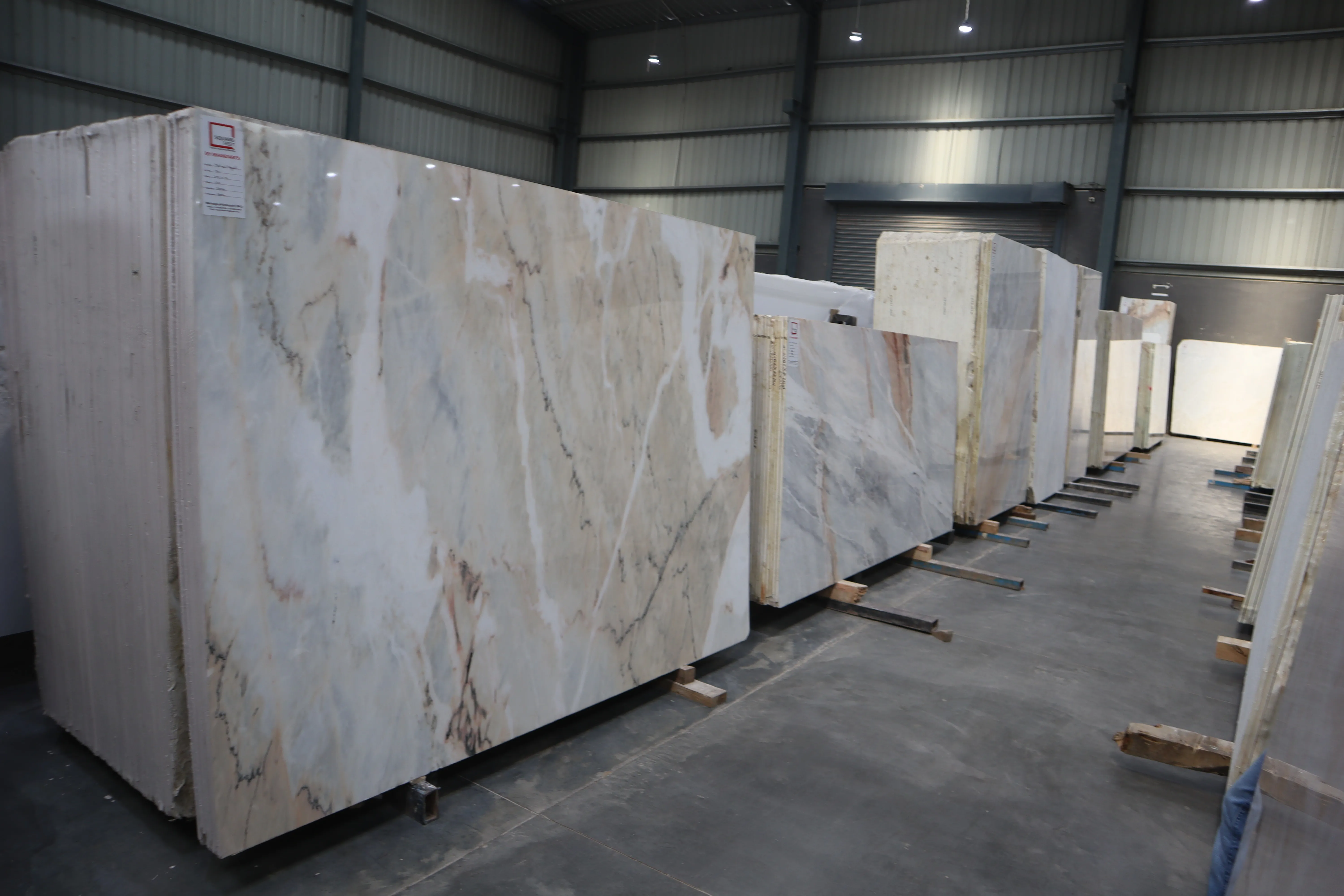 Large marble slab display Kishangarh