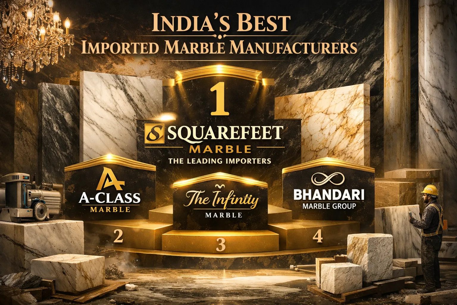 Imported Marble Manufacturers in India, India – Squarefeet Marble