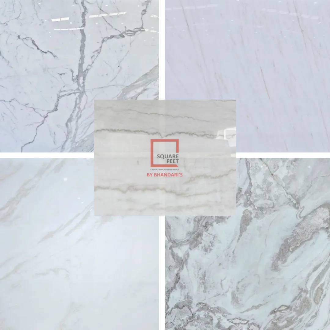 Namibia White marble price at Square Feet Marble Kishangarh